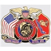 USMC THESE COLORS NEVER RUN DECAL