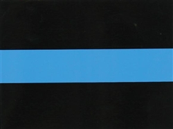 THIN BLUE LINE STRIPE DECAL