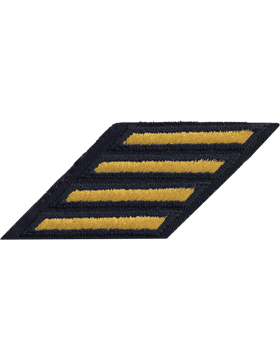 Army Dress Uniform Service Stripes Gold on Blue (Each)