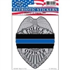 POLICE BADGE BLUE LINE STICKER