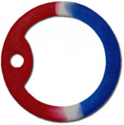 Red/White/Blue Dog Tag Silencer