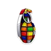 RUBIK'S GRENADE VINYL STICKER