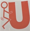 SCREW U VINYL STICKER