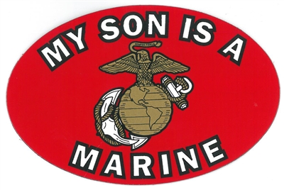 My Son Is A Marine Auto Magnet