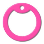 Solid Pink Dog Tag Silencer