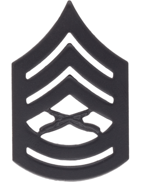 USMC Gunnery Sergeant Black Metal-Set of 2