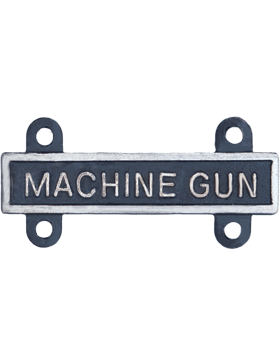 Silver Oxide Machine Gun Qualification Bar