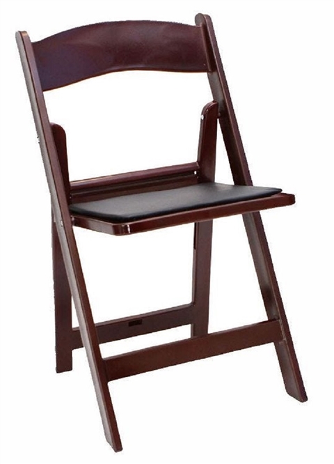 FREE SHIPPING MAHOGANY RESIN FOLDING CHAIRS