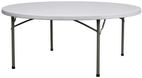 72" Round Plastic Table -FREE SHIPPING Wholesale  Round Plastic Folding Tables,  60 Inch California - FREE SHIPPING TABLES
