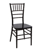 Steel Core Resin Chiavari Chair Black.