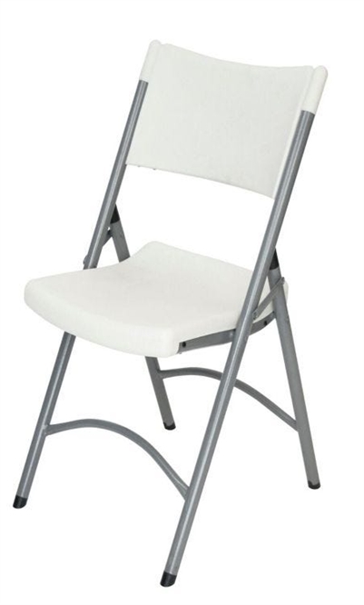 Free Shipping White Molded  Folding Chairs