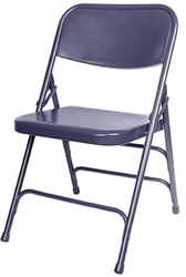 <span style="FONT-SIZE: 12pt">Blue Metal Folding Chair</span>