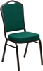 Green Fabric Crown Back Banquet Chair -Cheap Banquet Chairs Wholesale Prices