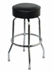 Single Ring Chrome Barstool