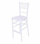 Fruitwood Chiavari Bar Stool White