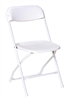 Cheap Prices White Poly Folding Stacking Chairs -Los Angele  Discount Chair Prices