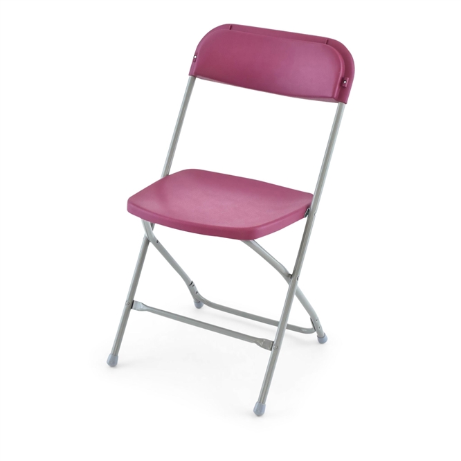 Burgundy Poly Wholesale Chair