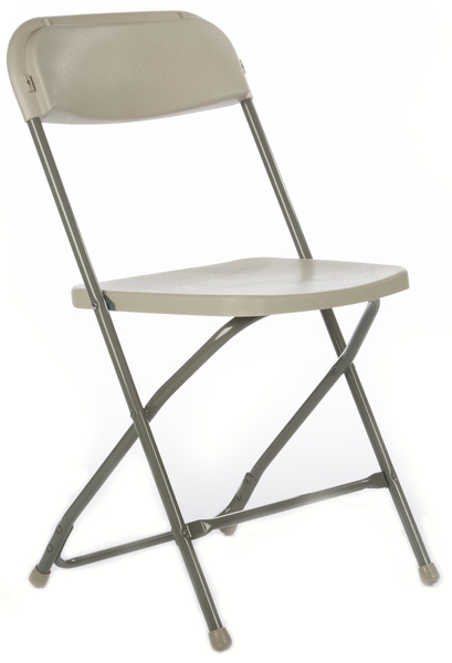 Free Shipping Beige Folding Chairs | Cheap Poly Folding Discount Chairs