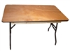 Discount 60" Square Plywood Folding Table