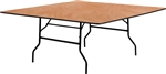 72" Square PLYWOOD FOLDING TABLES, WHOLESALE PLYWOOD FOLDING