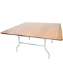 72" Square Wood Folding Table MIAMI