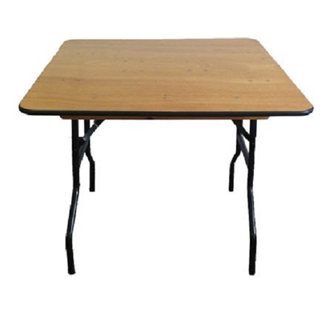 48' Square Plywood Discount Folding Table