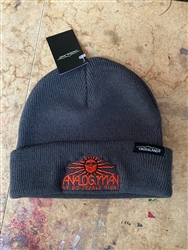 Analog Man embroidered stretch cuffed Beanie hat