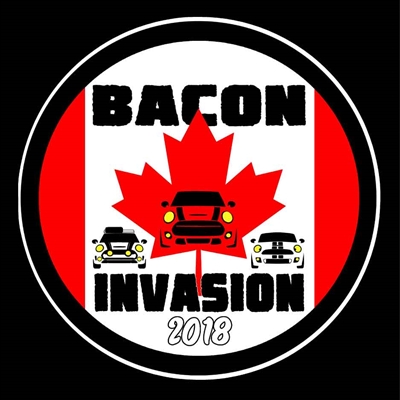 Bacon Invasion 2018 FLAG Vinyl Decal