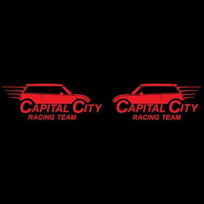 Capital City MINIs Race Team Left Right Set