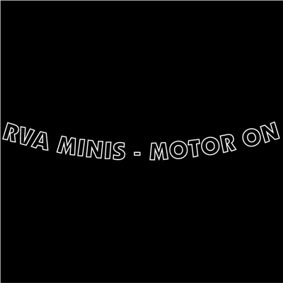RVA MINIS - MOTOR ON Outline Windshield Banner