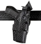 SAFARILAND Model 6360 ALS®/SLS Mid-Ride, Level III Retention™ Duty Holster, Glock 17/22 and 19/23, Right-Handed, STX Basketweave