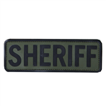 Sheriff Identification Patch, 6in x 2in OD W/ Black (PVC)