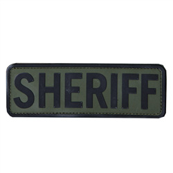 Sheriff Identification Patch, 6in x 2in OD W/ Black (PVC)