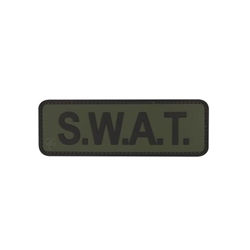 S.W.A.T Identification Patch, 6in x 2in OD W/ Black (PVC)