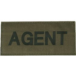 AGENT PATCH (BLACK ON OD GREEN)