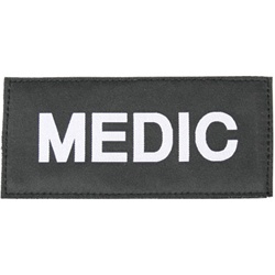 MEDIC PATCH (WHITE ON BLACK)