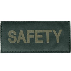 SAFETY PATCH (OD GREEN ON BLACK)