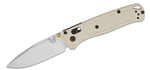 BENCHMADE MODEL 535-12 BUGOUT, STONE WASH, PLAIN EDGE