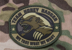 MSM HONEY BADGER PATCH, MULTICAM