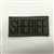 SHERIFF PATCH, BLACK ON OD