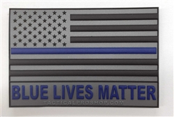 BLUE LIVES MATTER, Tactical Pro Shop Custom Patch w/Velcro