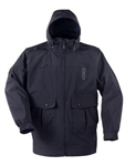 PROPPER Defender Gamma Long Rain Duty Jacket with Drop Tail, LAPD Navy, 5X-LARGE