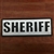 HATCH REFLECTIVE SHERIFF PATCH, BLACK ON SILVER