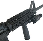 ALUMINUM TACTICAL FOREGRIP W/ STORAGE CAVITY & RAIL