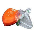 CPR Pocket Mask in Hard Case with Gloves - ADC ADSafe CPR Barrier Mask for use on adults and children. 4053