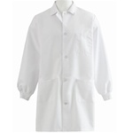 Medline Unisex Knit Cuff Staff Length Lab Coat, 87050QH