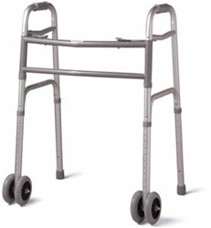 Medline Deluxe Bariatric Walker with 5" Wheels, 500 Pound Capacity. MDS86410XWW