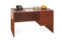 NEW Laminate Single ped desk B/FL