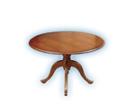 Carmel Traditional Wood Round Queen Anne Table