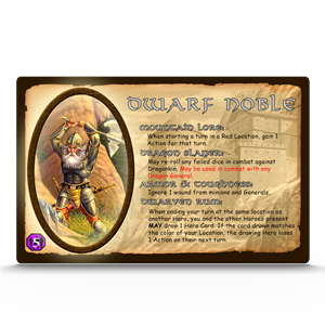 Defenders of the Realm: Dwarf Noble Card